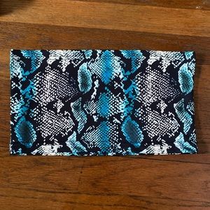 Snake print bandeau